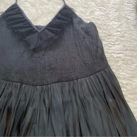 Free People Do a Twirl tiered ruffle halter backless mini skirt romper - Picture 5 of 14